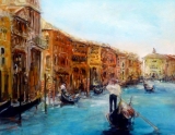 Venice Calm Waters Oil on board