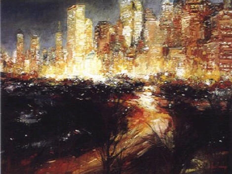 " City Lights, New York City" by Stephen Shortridge City Lights, New York City