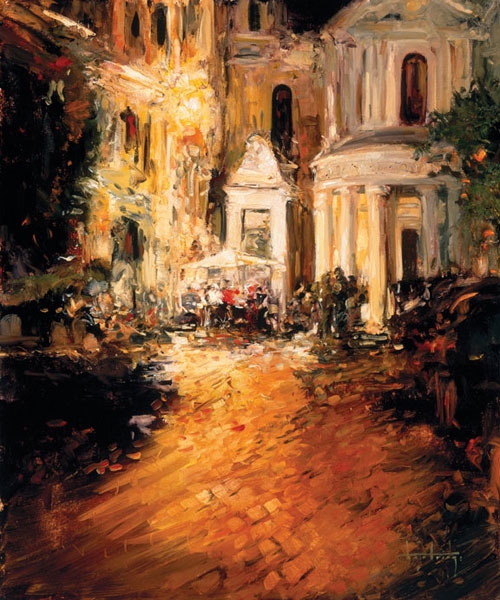 " Dinner Off The Piazza" by Stephen Shortridge Dinner Off The Piazza